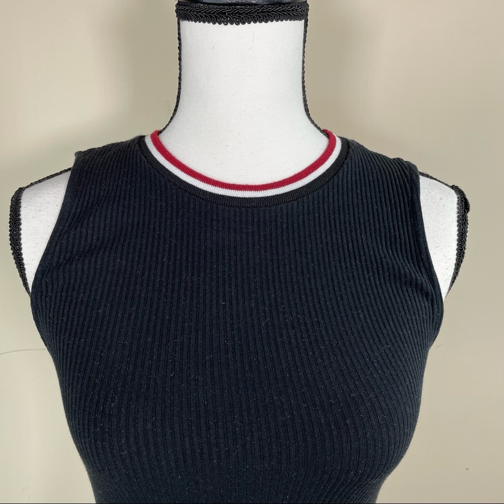 Farrow Black Ribbed Tank Top - Picture 6 of 6